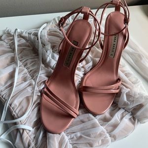 Millennial Pink Zara Basic Heels
